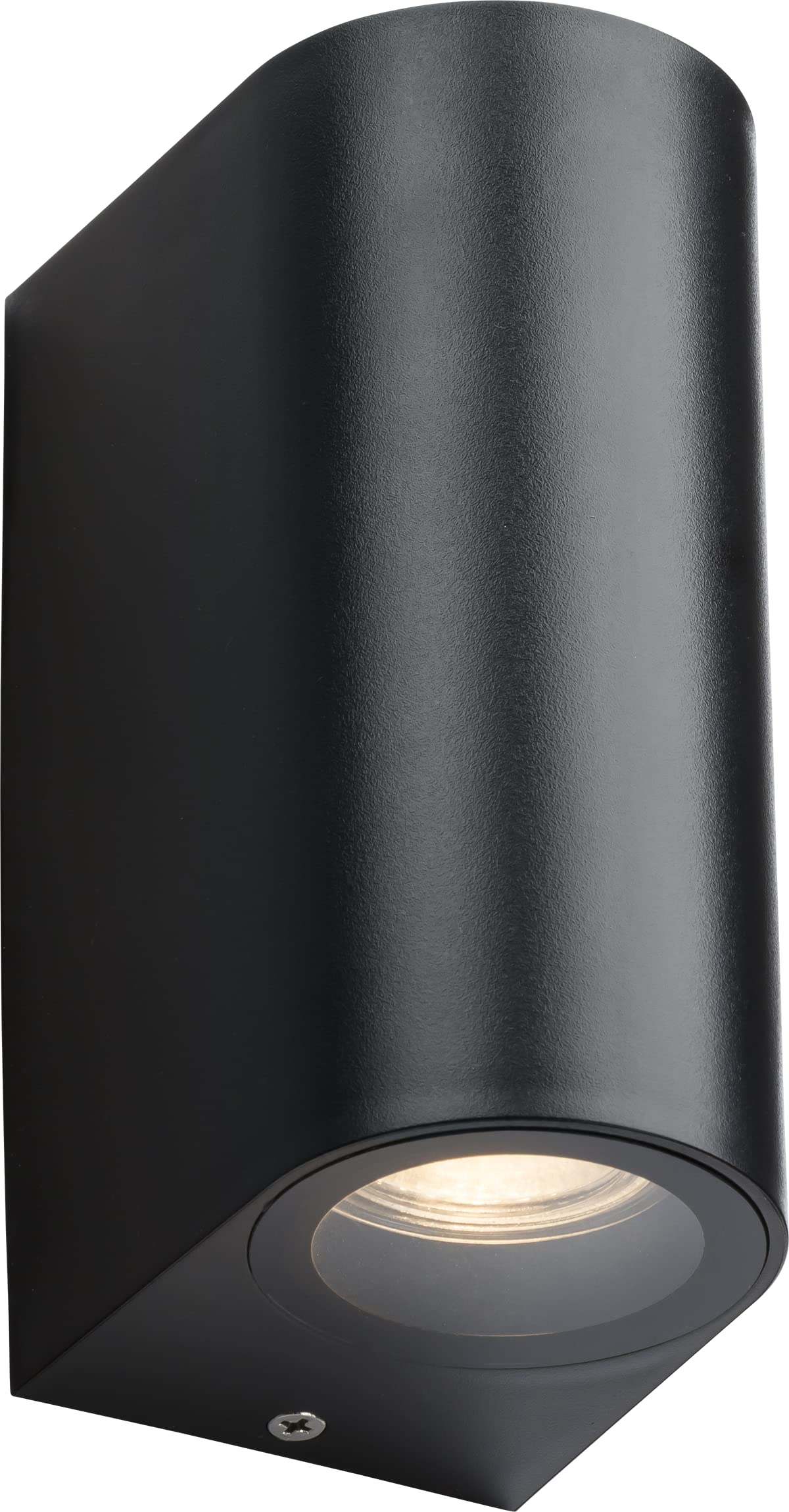 Knightsbridge Black Alana - 230V Ip65 Gu10 Polycarbonate Up/Down Wall Light