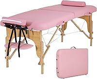 Vista 21 de PayLessHere Cama de Masaje Portátil Mesa de Masaje de 24 pulgadas de Ancho Cama de Pestañas 2 Plegable Altura Ajustable Mesa de Spa con Bolsa No