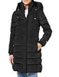 Women's Long Down Hooded Puffer Jacket with Bib