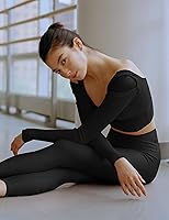 Vista 4 de VALANDY Leggings de cintura alta para mujer, elásticos, control de abdomen, entrenamiento, correr, yoga, pantalones, tallas regulares y grandes