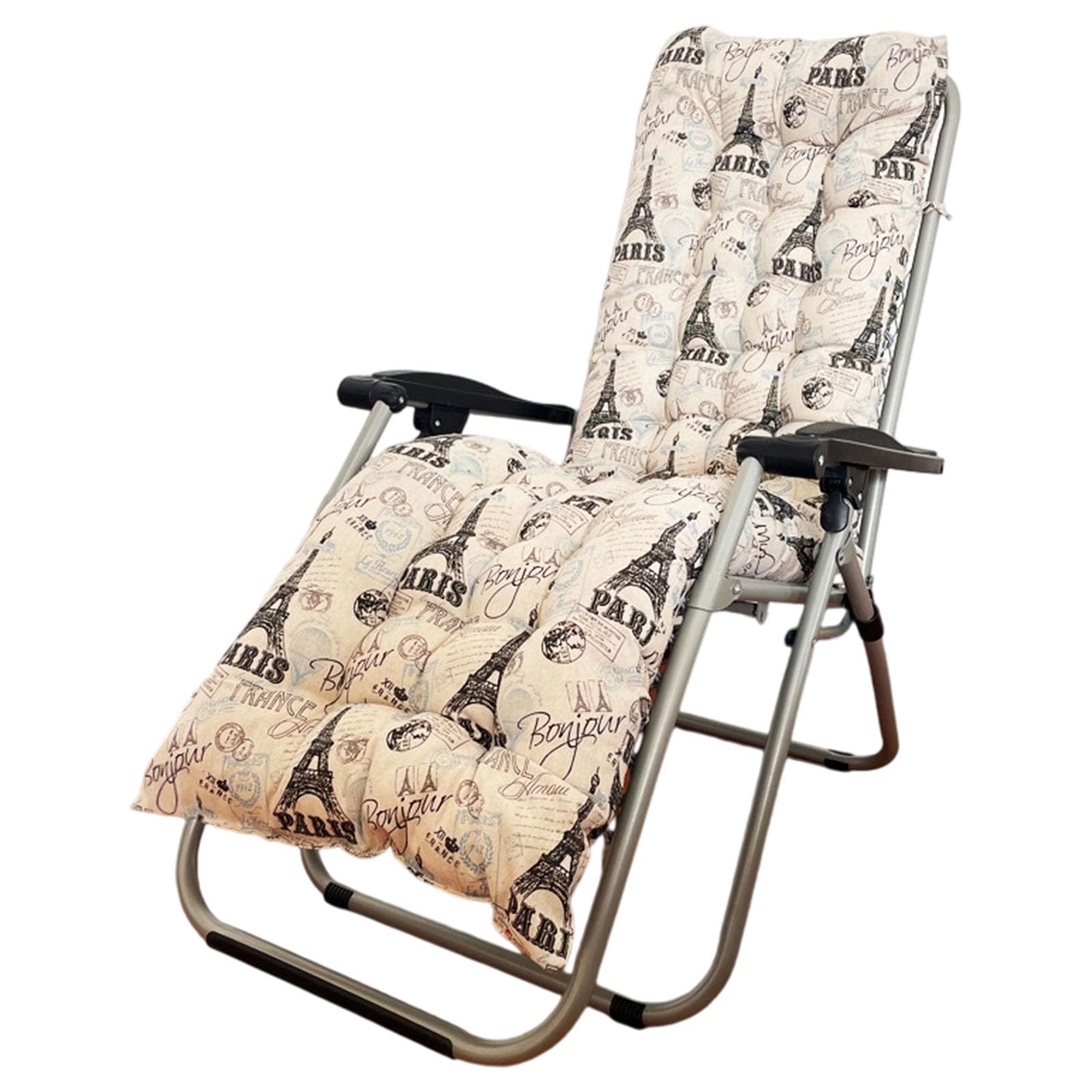 Coussins de chaise longue pliables imperméables en coton pour vos après-midis d'été