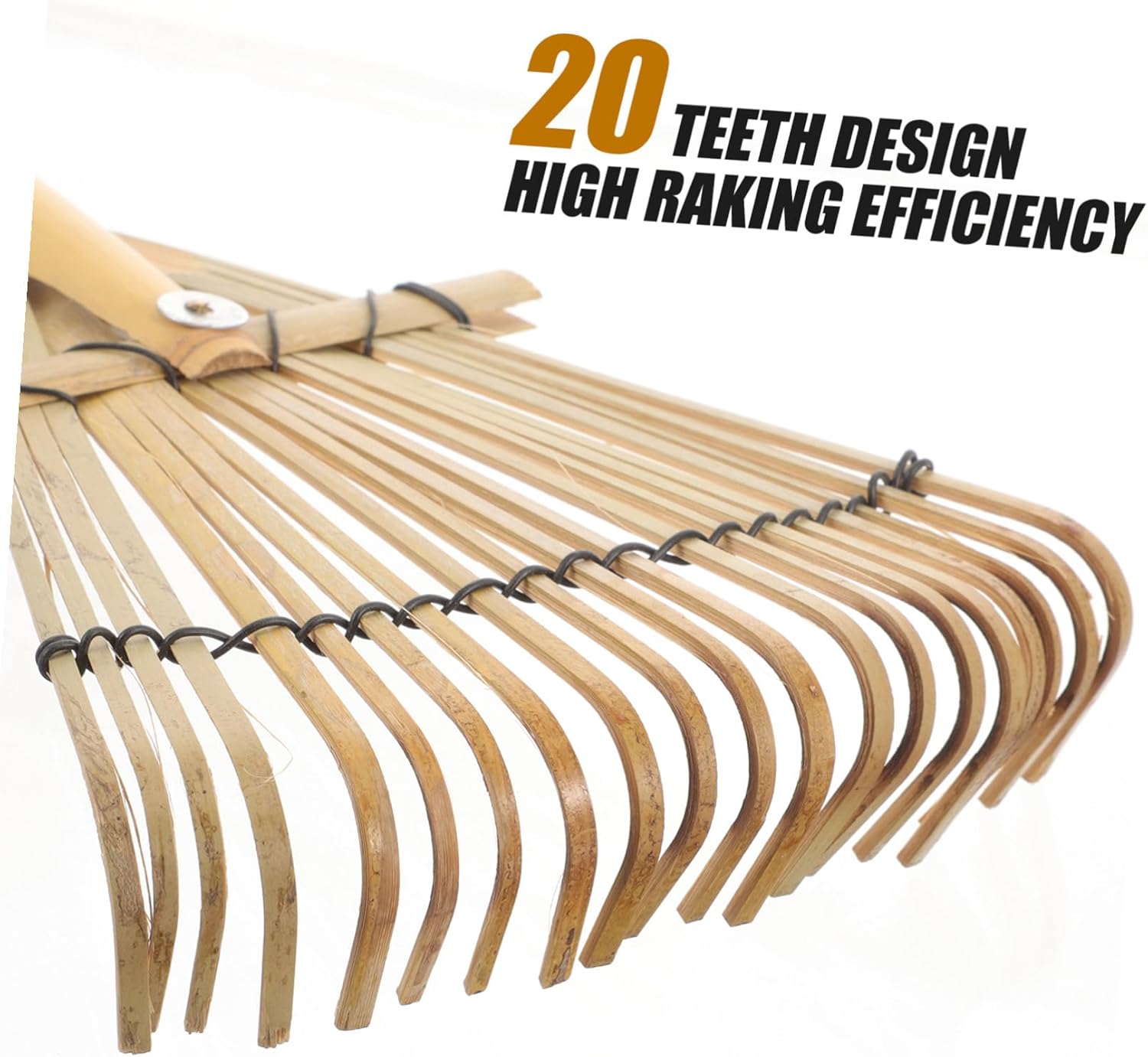 Angoily Garden Hand Rake with Teeth for Soil Cultivating and Weeding Lightweight Portable Rake for Flower Beds and Tree Planting Gardening Tool for Outdoor Use