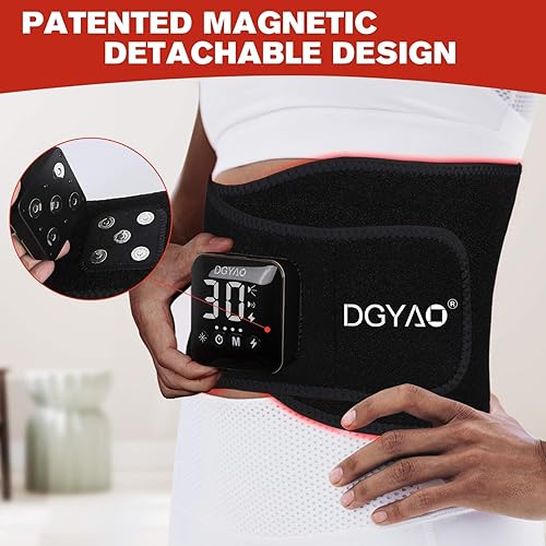 Miniatura 2 de Nuevo cinturón inalámbrico de terapia de luz roja para alivio del dolor, terapia de infrarrojos cercanos para terapia de pulso para aliviar el dolor