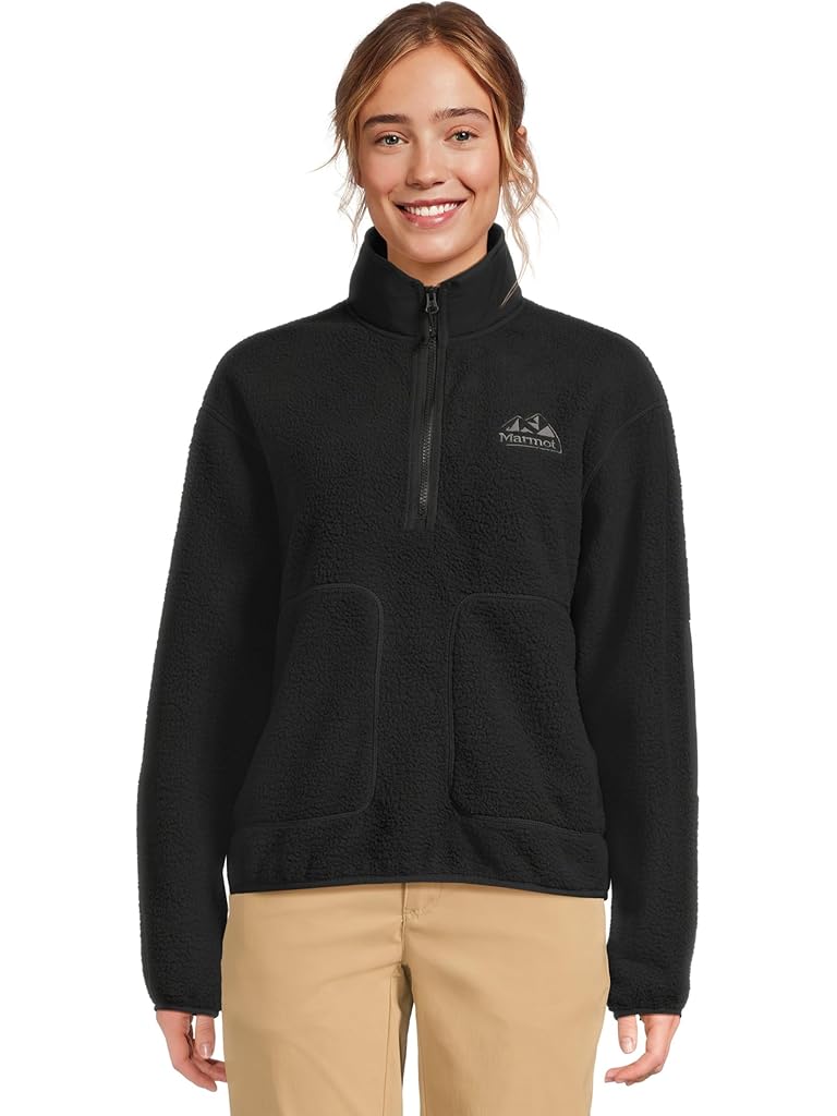 Black Marmot Wanderer High Pile Fleece Pullover
