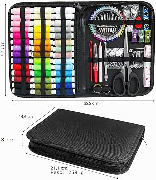 JUNING Sewing Kit, Sewing Accessories Sewing Accessories Kit for Travel and Beginners and Emergencies, XL