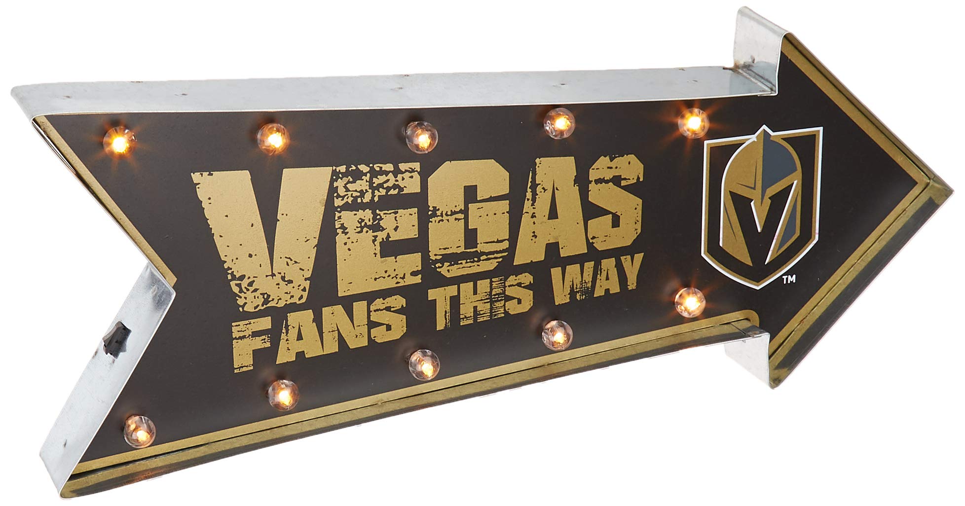 Panneau Vegas Golden Knights FOCO pour décorer votre salon de supporter de hockey