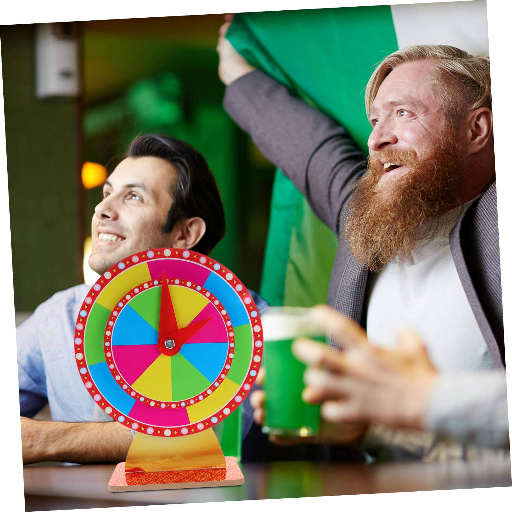 Yardwe Ruota Gioco Girevole Premi Gioco della Lotteria e Giradischi da Te per FESTIVITÀ e Eventi Accessorio per Giochi da Tavolo