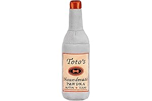 Nestpark Toto's Plush Squeaky Crinkle Dog Toy - Funny Gifts for Medium,...