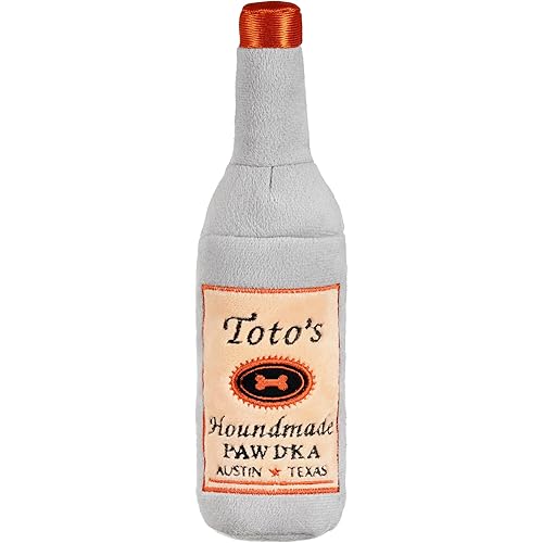 Nestpark Toto's Plush Squeaky Crinkle Dog Toy - Funny Dog Gifts for Medium, Small and Large Dogs - Cute Stuffed Toys for Dog Birthdays