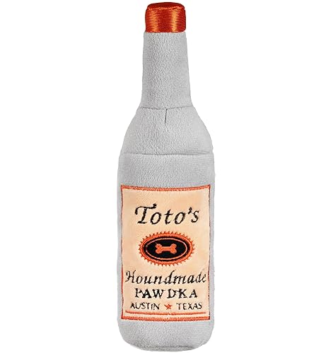 Nestpark Toto's Plush Squeaky Crinkle Dog Toy - Funny Dog Gifts for Medium, Small and Large Dogs - Cute Stuffed Toys for Dog Birthdays