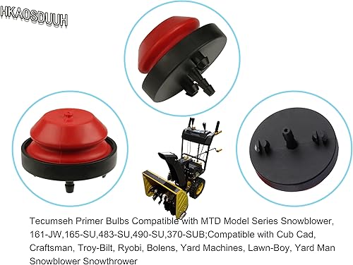 Miniatura 4 de HKAOSDUUH 951-10888A 570682A 951-10639A Bombilla de imprimación compatible con Craftsman MTD Cub Cadet Troy Bilt Yard Machine 951-10888B 751-10888