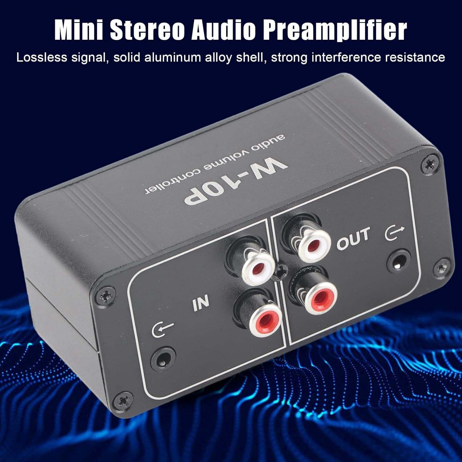 Mini Stereo Audio Volume Controller Headphone Volume Adjuster Portable 3.5mm Jack Output (Pack of 1)