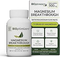 Vista 1 de BIOptimizers Suplemento Magnesium Breakthrough con 500mg - 7 Formas de Magnesio: Glicinato, Malato, Citrato y Más - Apoyo Natural para el Sueño