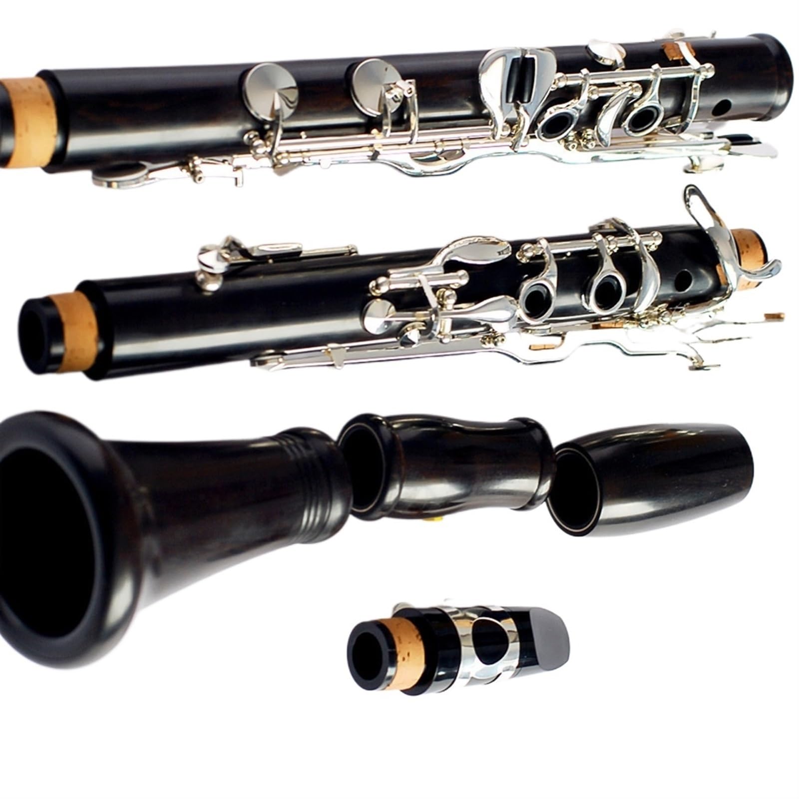 Klarinetteninstrument Klarinette Aus Versilbertem Ebenholz Mit G-Klappe Professionelle Performance-Klarinette Schwarzes Holzblasinstrument