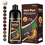 Fedulili Instant Dark Coffee Hair Dye Shampoo for Gray Hair 3 in 1, Natural Hair Color Shampoo for Women Men Brown Colors in 10-15 mins, 100% Cover Long Lasting Hair Dye 16.9 Fl Oz (Dark coffee)