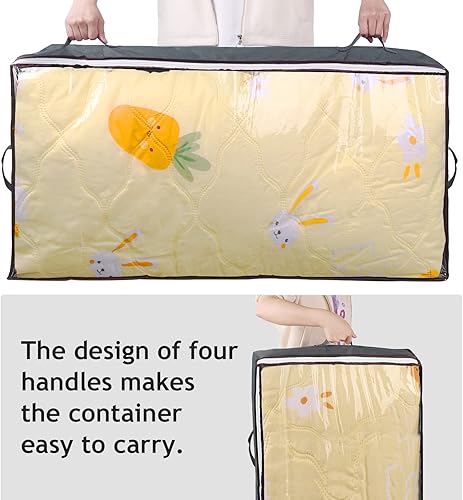 Miniatura 4 de Contenedores de almacenamiento debajo de la cama, organizador de bolsas de almacenamiento de gran capacidad debajo de la cama, contenedores de