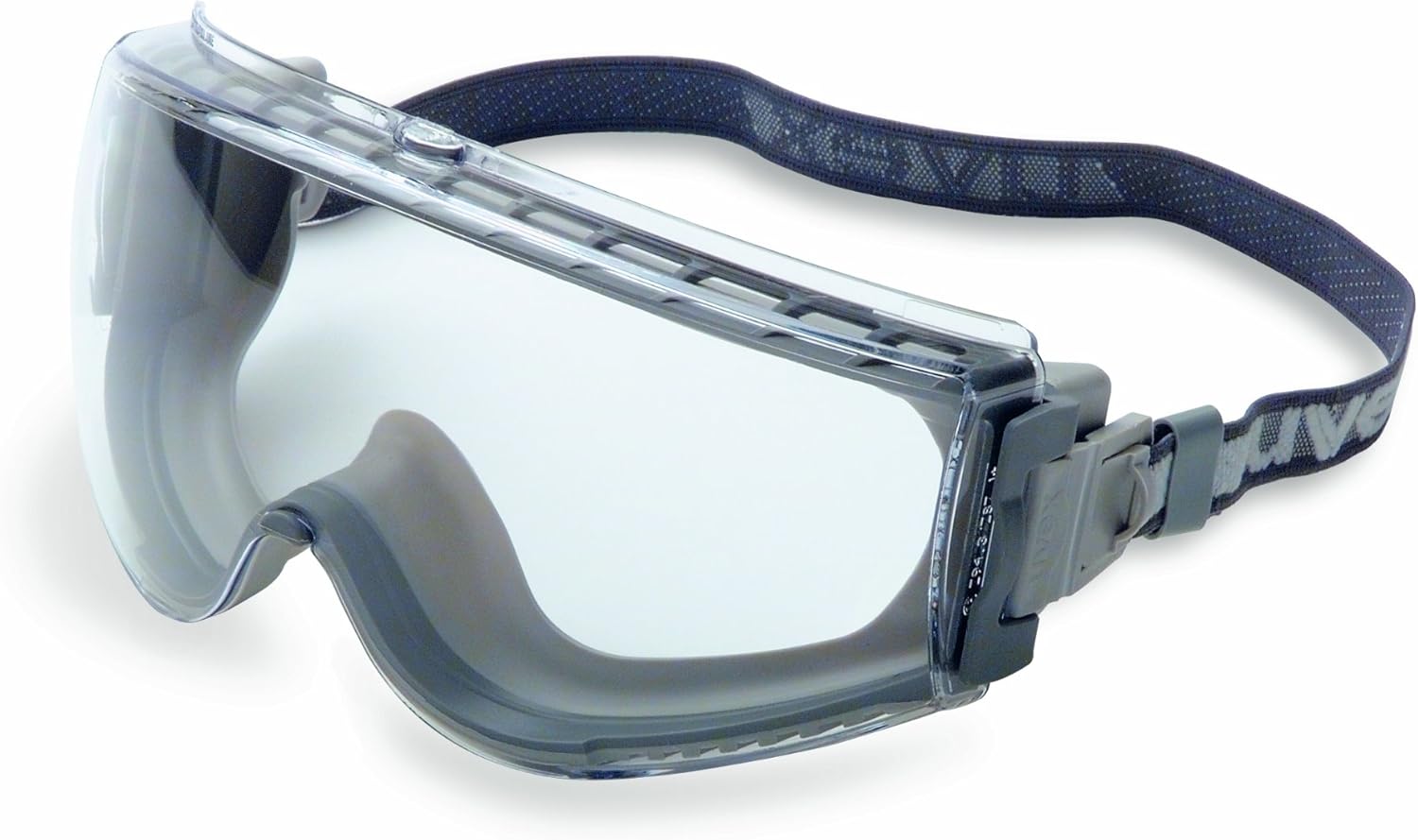 Honeywell UVEX Stealth Safety Goggles with Clear Uvextreme Anti-Fog Lens, Gray Body & Neoprene Headband (S3960C), Universal - - 