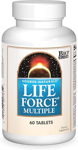 Source Naturals Life Force Multivitamínico diario múltiple Vitaminas esenciales de alta potencia, minerales, antioxidantes y nutrientes – Energía y