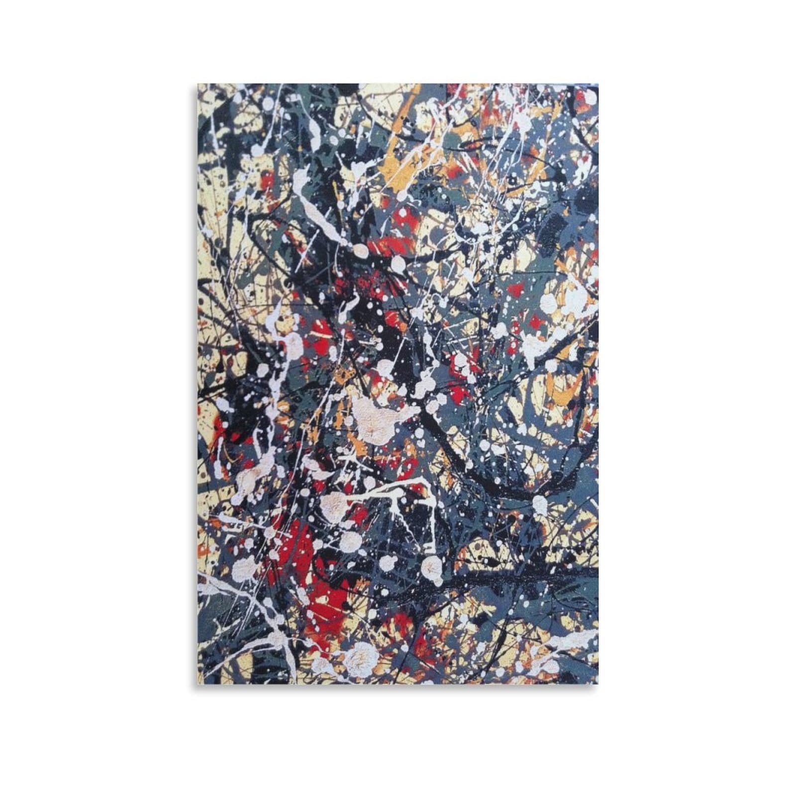 Jackson Pollock Stone Roses Abstract Paintings Canvas Wall Art Poster Canvas Poster Wall Art Picture Prints Hanging Photo Decor Home Posters Artworks 12x18inch(30x45cm)