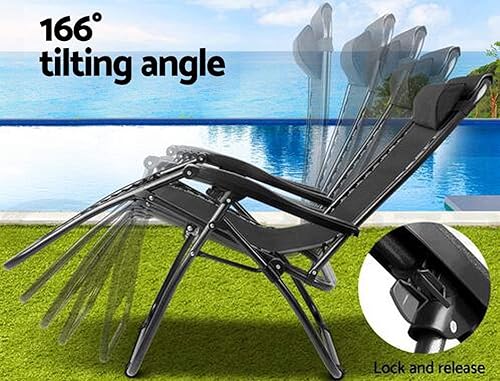 Miniatura 4 de Kit de reparación de repuesto de palanca de liberación y bloqueo fijo de bisagra de pestillo para silla reclinable de playa, sala de estar, silla