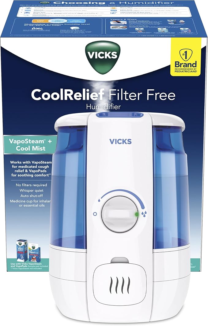 Vicks FilterFree CoolRelief Cool Mist Ultrasonic
