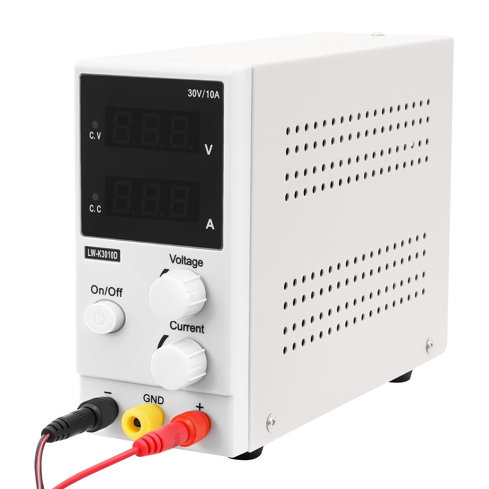 Fuente de alimentación de laboratorio, fuente de alimentación de laboratorio, CC regulable, 30 V, 10 A, variables, fuente de alimentación conmutada, pantalla LED regulada, funciones uomáticas para