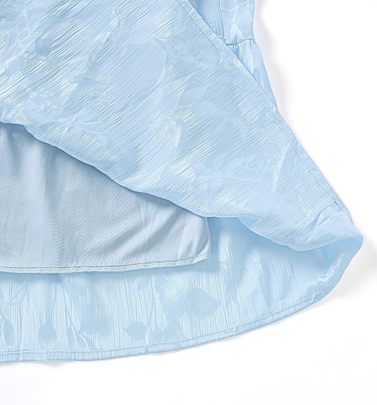 Plus Size Wedding Guest Dress - V Neck Floral Smocked Puff Sleeve Summer Fall A Line Tiered Flowy Midi Dresses 2025 - Image 6