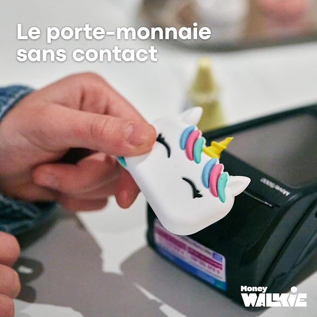 Foto 2 de 8 de Terminal de paiement Money Walkie Licorne Blanc, Jaune, Bleu, Rose et Vert