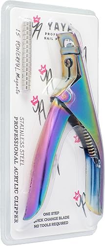 Miniatura 9 de Yaya - Cortaúñas postizas acrílicas con imanes, cortadores de uñas para puntas de uñas, cortador de puntas de uñas con medición de longitud,