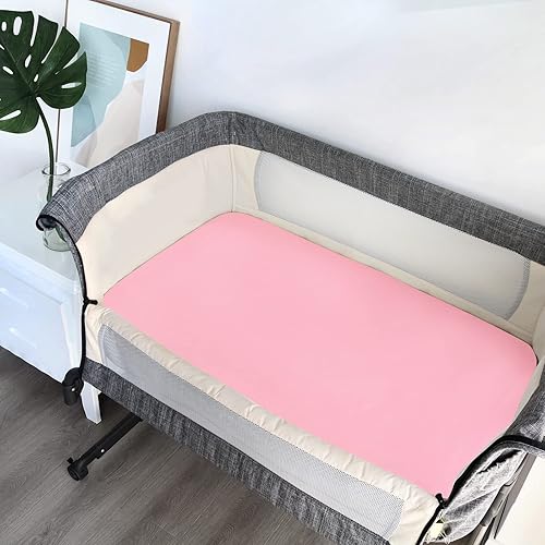 Miniatura 10 de Juego de 4 sábanas de moisés para bebé, compatibles con 4moms MamaRoo Sleep, Regalo Baby Basics Moisés y Chicco Close to You 3 en 1, ultra suaves y