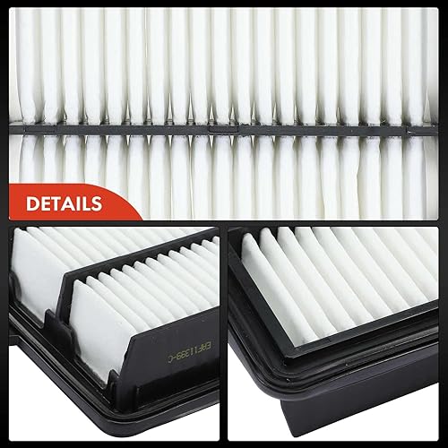Miniatura 7 de A-Premium Filtro de aire de motor compatible con modelos Honda, Accord 2014-2015 2017-2023 (solo híbrido), CR-V 2020-2022 (solo híbrido) - L4 2.0L,