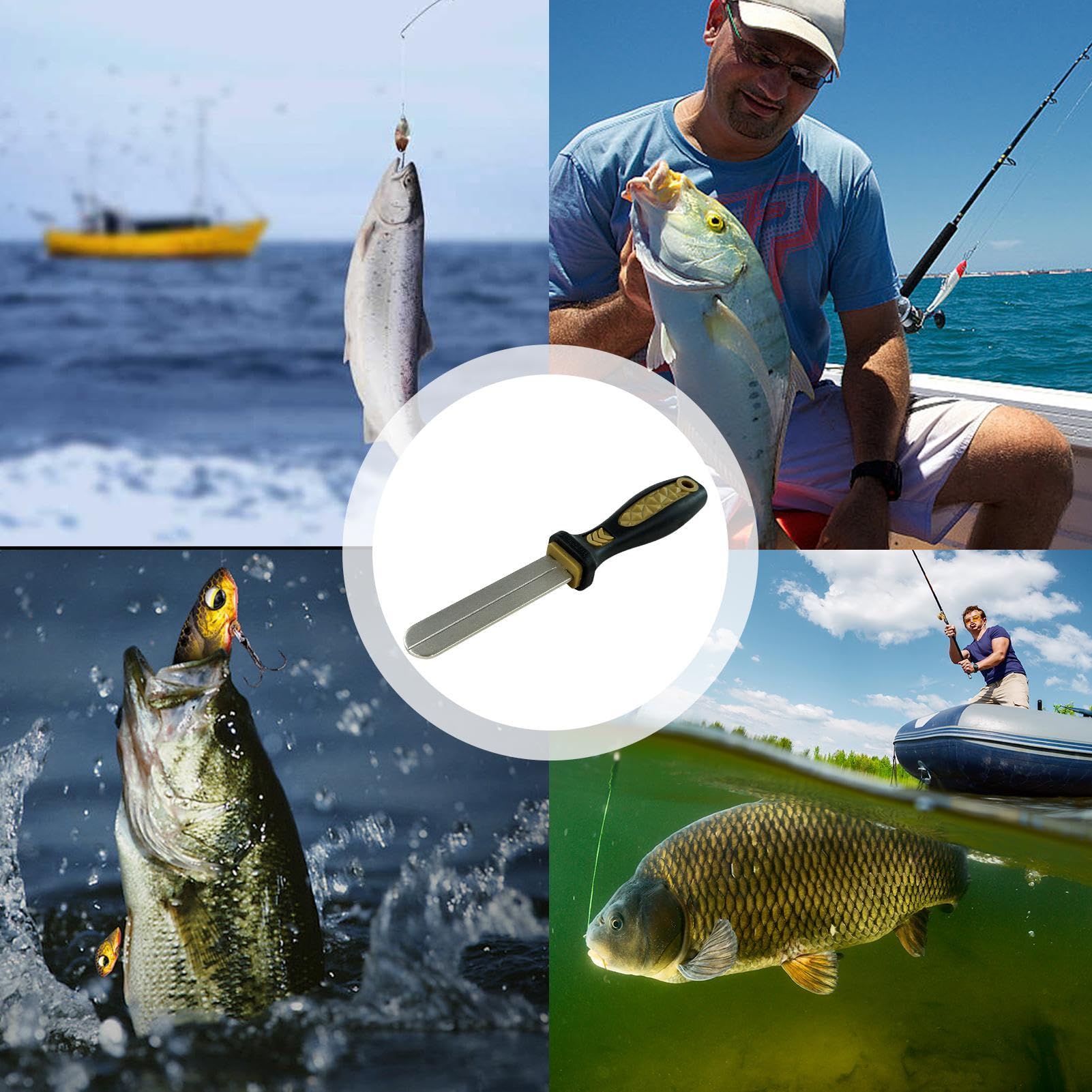 file hooked fish Hook - Small Hook File for Fishing - Fishing Accessories, Outdoor Fishing Tackle, Angling Hook Sharpener with Handle for Ice Fishing I finally decided to MODEL:15 WEIGHT, 8 FT 0 INCH, 4 PIECE swimbaits