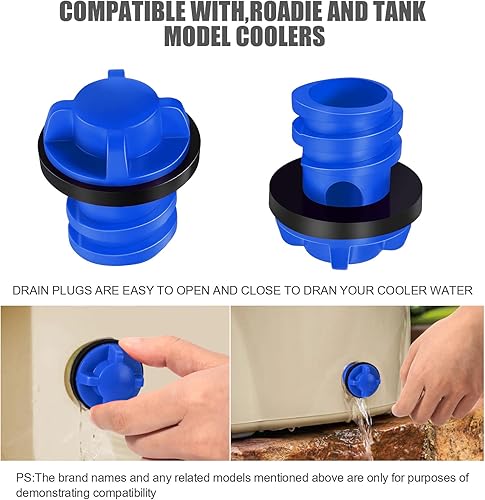 Miniatura 7 de Honoson Tapones de drenaje para refrigerador, compatibles con la mayoría de enfriadores rotomoldeados, incluyendo la mayoría de las principales