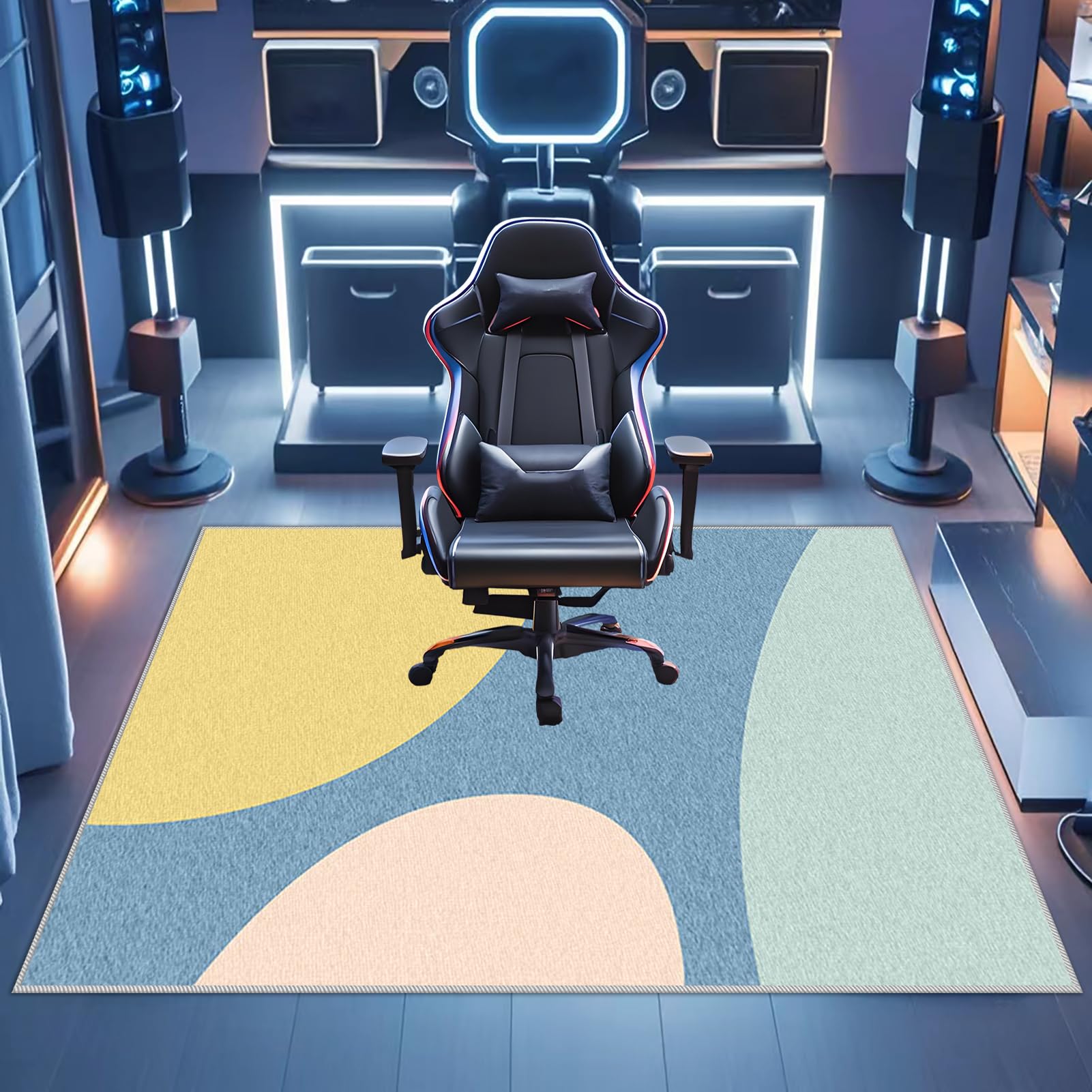 120 x 150 cm Alfombra para Silla de Oficina para Suelos Duros Parquet Laminado y Azulejos Alfombra Gaming Suelo, Alfombrilla Protector Suelo Silla Ruedas, Alfombras de Escritorio