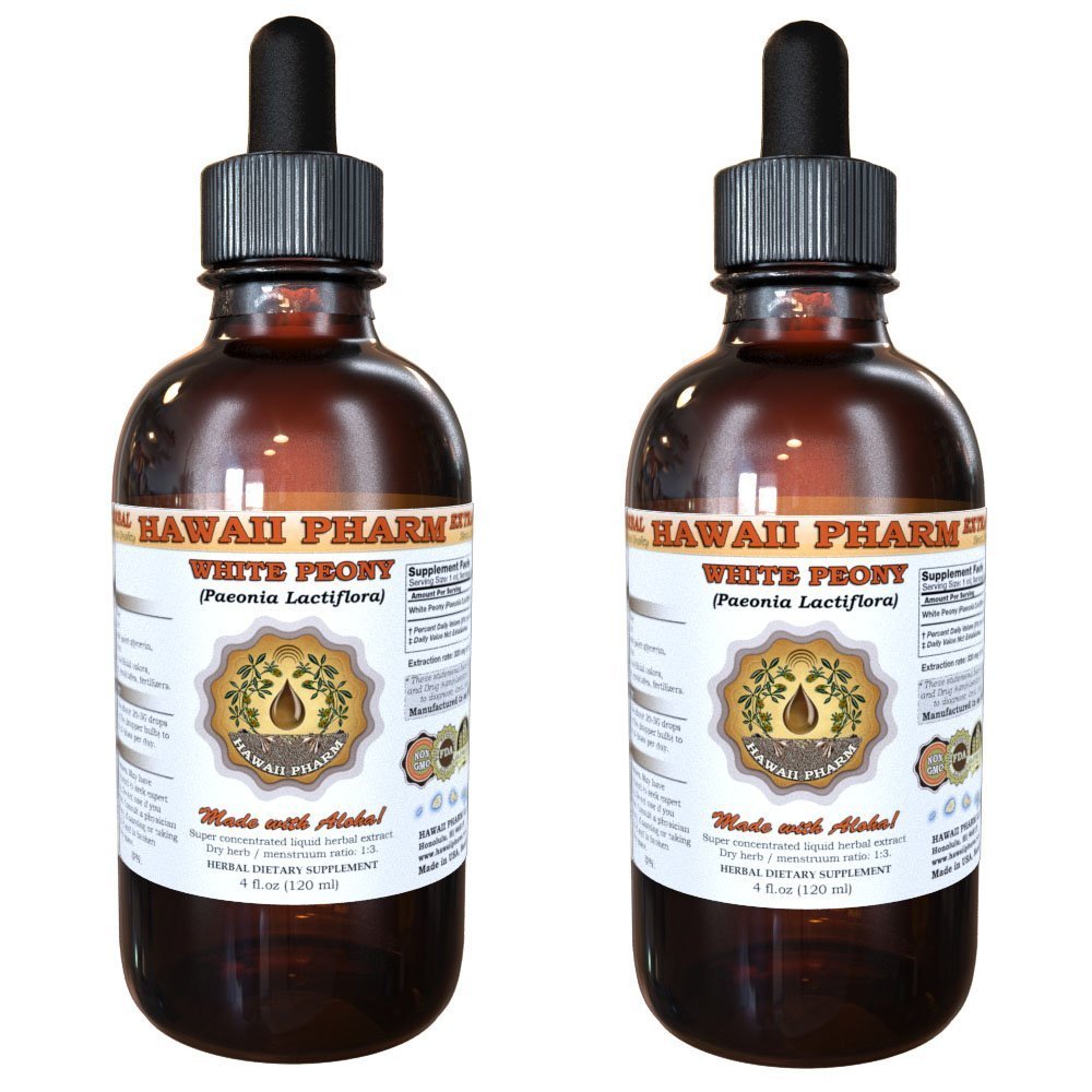 Hawaii Pharm White Peony Root Liquid Extract, 2 fl oz, 2-Pack 2 Fl Oz (Pack of 2)