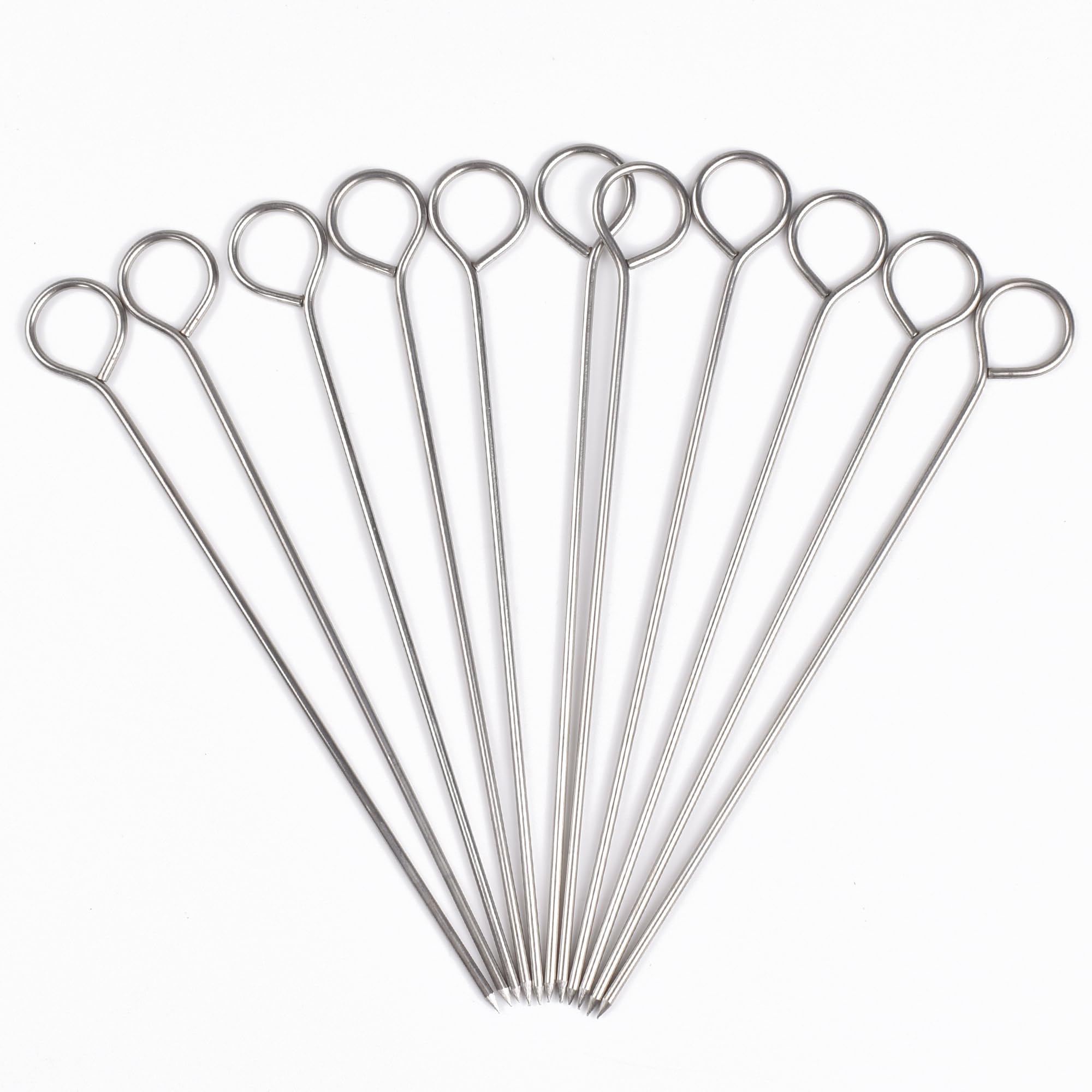 Turkey Lacers for Trussing Turkey,6 inches Stainless Steel metal skewers,Set of 12
