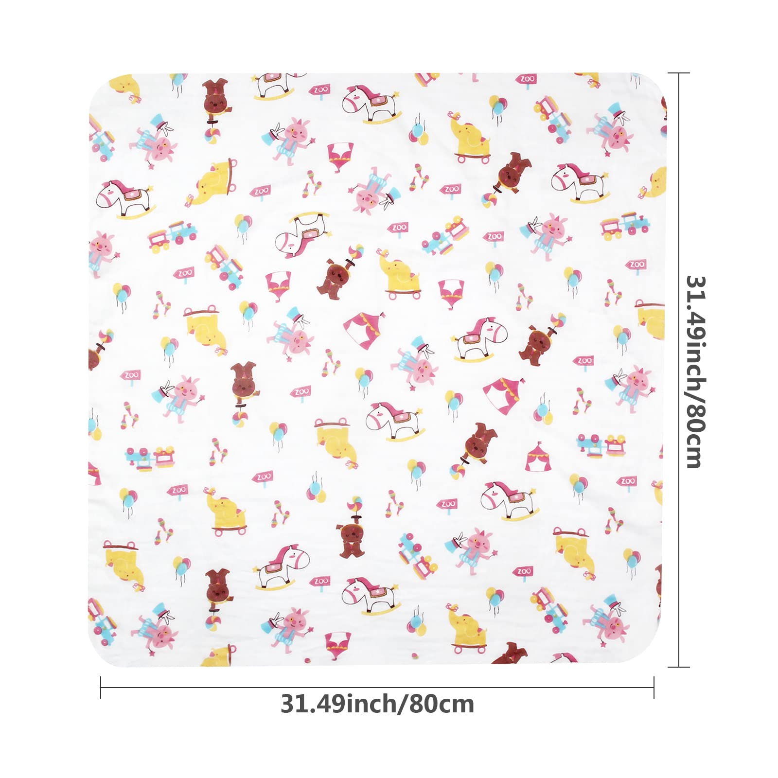 Mussole Neonato 80x80cm Cotone Pacco Da 10, Copertine In Mussola, Copertina Neonati, Mussoline, Quadrotti, Coperta, Swaddle, Cotone, Asciugamani, Asciugamano Ospedale