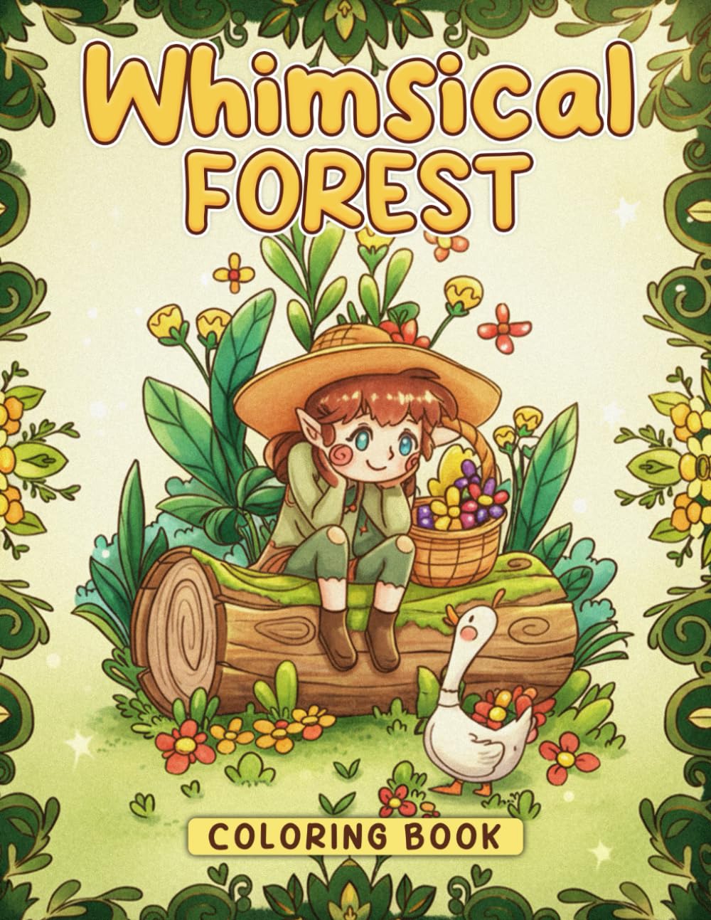 Whimsical Forest Coloring Book: Enchanted Journey Through Coloring Pages with Fairytale Woods, Cozy Cabins, and Gentle Nature Magic for Everyone to Unwind