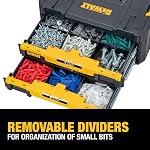 DEWALT TSTAK Tool Storage Organizer, Double Drawers (DWST17804) , Black