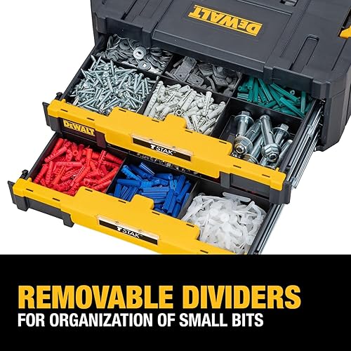 Miniatura 5 de DEWALT TSTAK Tool Storage Organizer with Double Drawers, Holds Up to 16.5 lbs. (DWST17804)