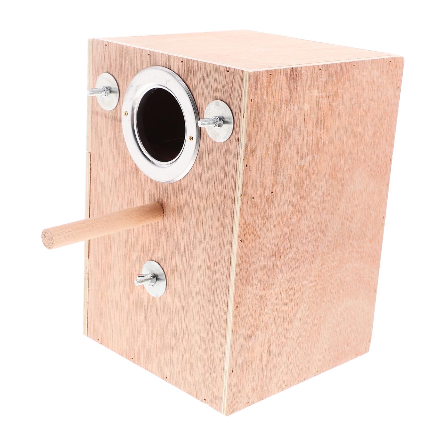 Happyyami Caja De Cría De Madera para Aves Nido Colgante Aislante para Periquitos y Loros Refugio Cómodo y Natural para Jardín y Exterior