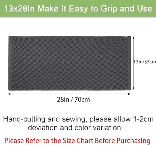 Miniatura 5 de Toallas de cocina 100% algodón, suaves y absorbentes, de secado rápido, para cocina, 13 x 28 pulgadas, paquete de 4, gris oscuro