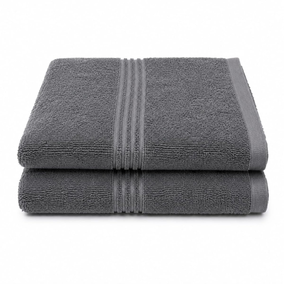 Showstopper Microfiber Bath Towels 500 GSM, Pack of 2 | Soft, Highly Absorbent & Quick Dry Bath Towel for Bathroom, Gym, Yoga, Sports, Spa & Travel (70cm x 140cm) Grey-image-12
