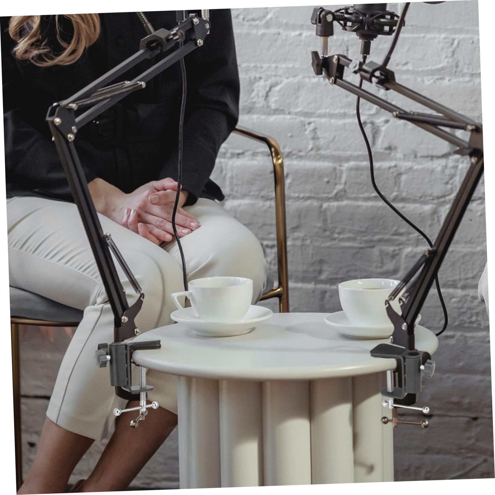 Pince En U Pour Microphone Avec Filetage - Support Micro Métal Compatible 28.5-45mm - Accessoire Solide Pour Pied De Micro, Usage Studio Et Scène