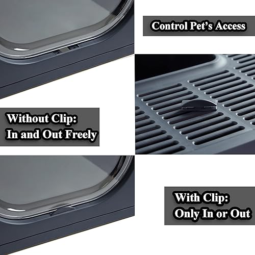 Miniatura 5 de Pawsayes Foldable Cat Litter Box with Lid Covered Kitty Litter Pan for Growing Cats Fit for Small and Medium Cats