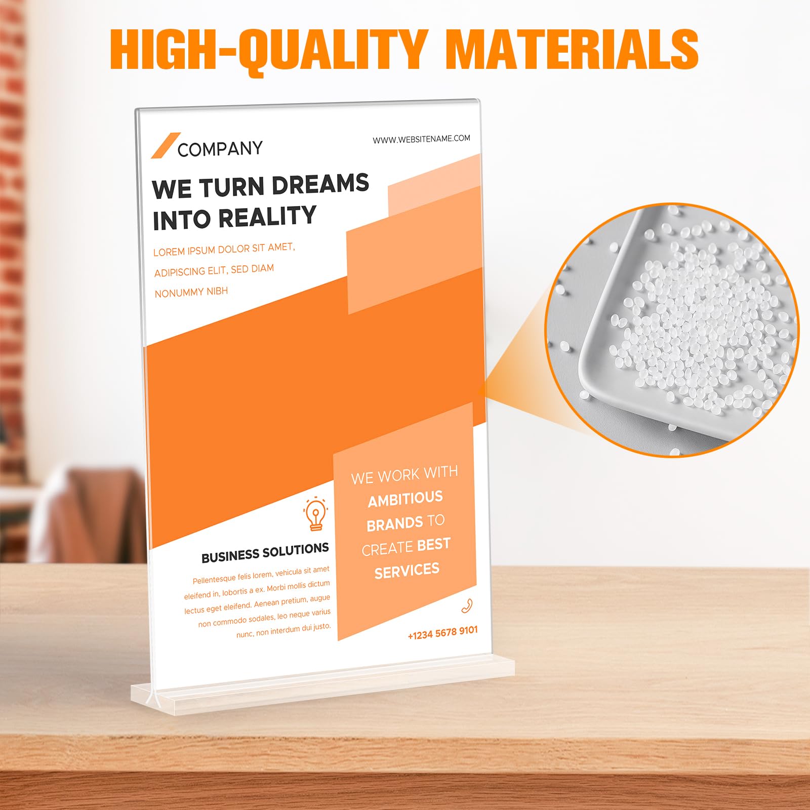 6 Pezzi Espositore Plexiglass A4, Espositori da Tavolo A4 Forma di T, Porta Menu da Tavolo A4 in Acrilico Trasparente, Supporto A4 per Menu, Cartelli, Ristoranti, Hotel, Negozio, Ufficio
