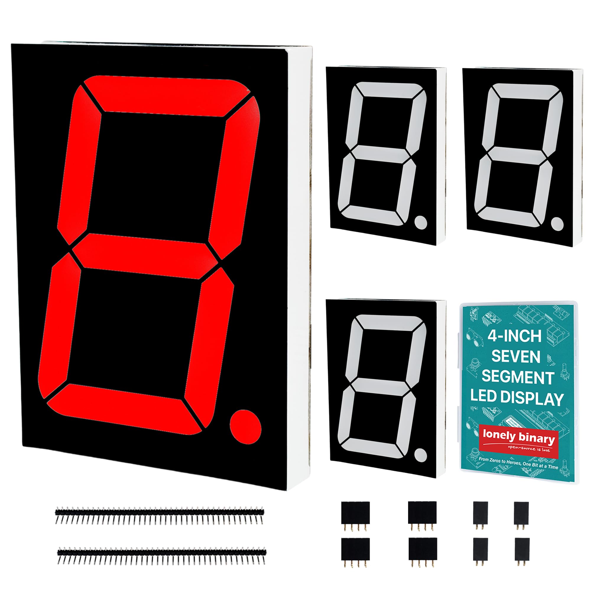 Lonely Binary Écran LED 7 segments 74HC595 pour Arduino et ESP32 (4)
