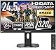 IODATA ゲーミングモニター 24.5インチ GigaCrysta 320Hz AHVAパネル 0.4ms ブラック 無輝点保証対応(HDMI×2/DisplayPort/VESA対応/スピーカー付/高さ調整/縦横回転/リモコン付/土日サポート/日本メーカー) EX-GD254U