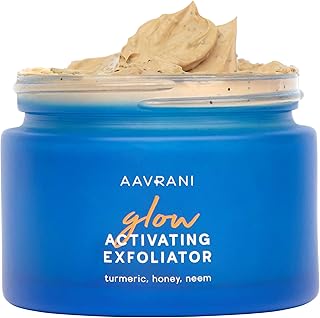 Sponsored Ad - AAVRANI Glow Activating Exfoliator – Stain-Free Turmeric Face Mask and Facial Cleanser with Raw Honey, JoJo...