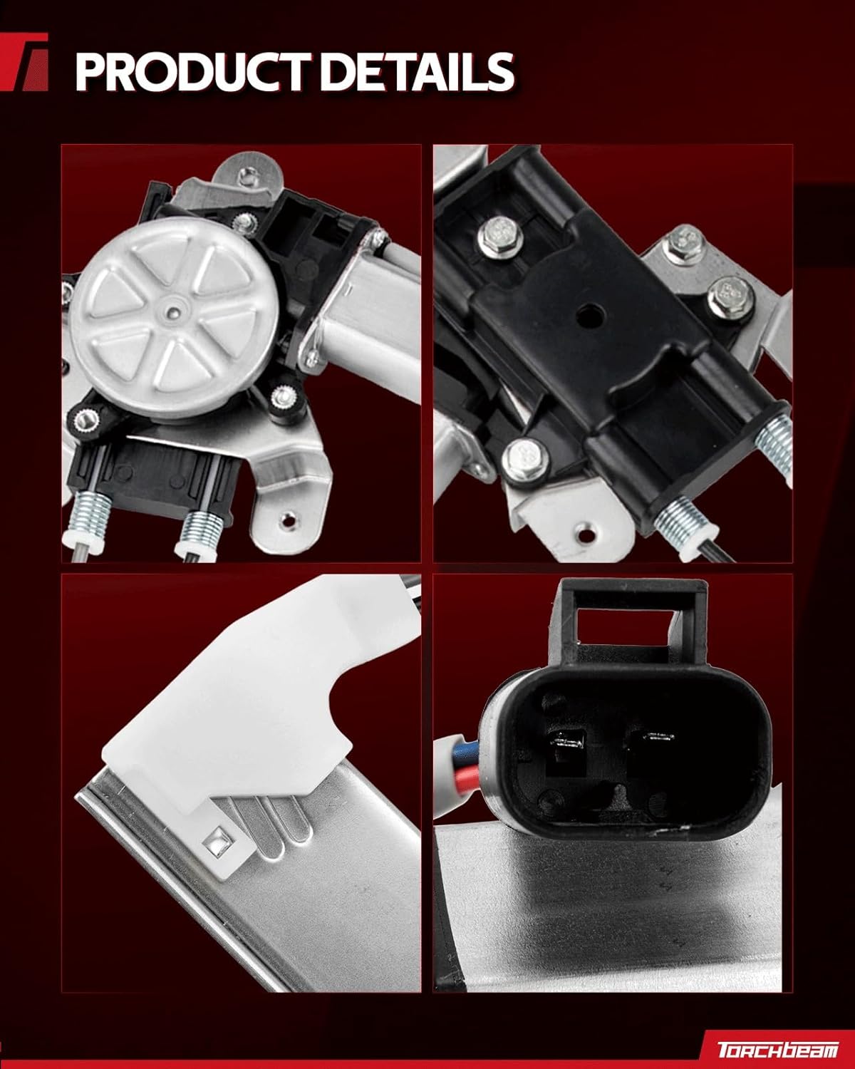 Torchbeam 741-637 Power Window Regulator Assembly with Motor Compatible with 1997-2005 Century; 1997-2004 Regal; 1998-2002 Intrigue741-637, 10315144, 10334397, 10434882, 19245391